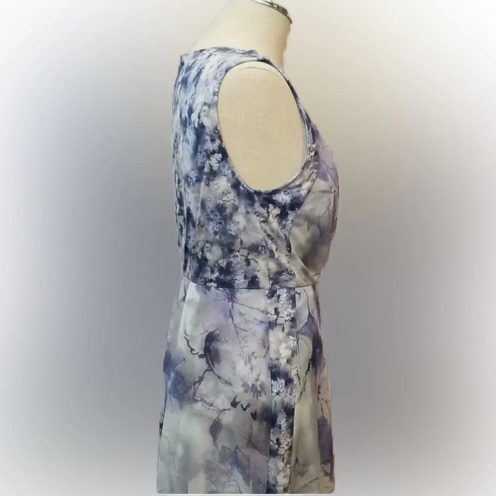 Simply Vera Vera Wang Lavender Patterned maxi Dress, low high asymmetrical - Picture 4 of 7